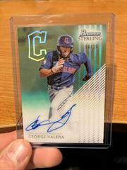 George Valera [Aqua] Baseball Cards 2022 Bowman Sterling Tek Autographs Prices
