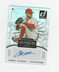 Corey Kluber Baseball Cards 2016 Panini Donruss Signature Series Prices