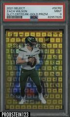 Zach Wilson [Gold] #SCR-2 Football Cards 2021 Panini Select Certified Rookies Prices