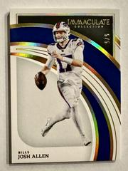 Josh Allen [Gold] #11 Football Cards 2022 Panini Immaculate Collection Prices