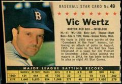 Vic Wertz [Perforated] #49 Baseball Cards 1961 Post Cereal Prices