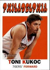 Toni Kukoc #125 Basketball Cards 2000 Topps Heritage Prices