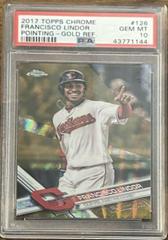 Francisco Lindor [Pointing Gold Wave] #126 Baseball Cards 2017 Topps Chrome Prices