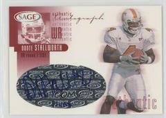 Donte Stallworth [Red] #A39 Football Cards 2002 Sage Autographs Prices