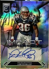 Lawyer Milloy #II-LM Football Cards 2023 Panini Donruss Elite Impact Impressions Autographs Prices