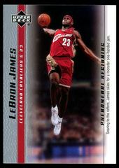 LeBron James [2007 Cleveland National] #5 Basketball Cards 2003 Upper Deck Phenomenal Beginning Prices