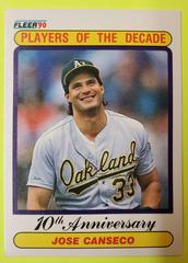 Jose Canseco #629 Baseball Cards 1990 Fleer Prices