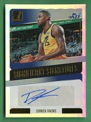 Derrick Favors #DFV Basketball Cards 2018 Panini Donruss Significant Signatures Prices