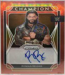 Roman Reigns [Red Prizm] #CS-RRS Wrestling Cards 2022 Panini Prizm WWE Champion Signatures Prices