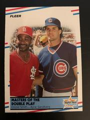 O. Smith, R. Sandberg [Masters of Double Play] #628 Baseball Cards 1988 Fleer Prices