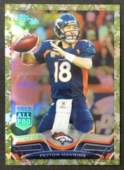 Peyton Manning [Blue Jersey Camo Refractor] Football Cards 2013 Topps Chrome Prices