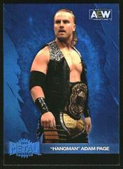 Hangman Adam Page [Blue Spectrum] #1 Wrestling Cards 2022 SkyBox Metal Universe AEW Prices