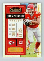 Travis Kelce [Championship] Football Cards 2020 Panini Contenders Prices