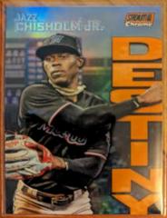 Jazz Chisholm Jr. [Orange] Baseball Cards 2022 Stadium Club Chrome Dynasty and Destiny Prices