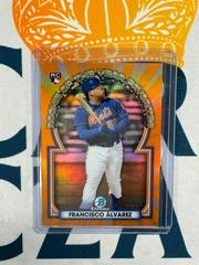 Francisco Alvarez [Orange] Baseball Cards 2023 Bowman Chrome Rookie of the Year Favorites Prices