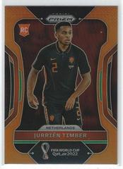Jurrien Timber [Orange] Soccer Cards 2022 Panini Prizm World Cup Prices