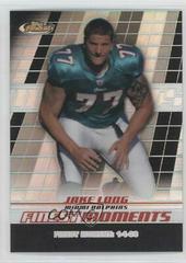 Jake Long [Black Refractor] Football Cards 2008 Topps Finest Moments Prices