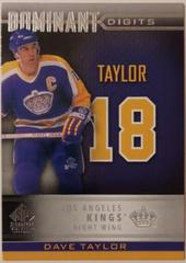 Dave Taylor Hockey Cards 2020 SP Signature Edition Legends Dominant Digits Prices