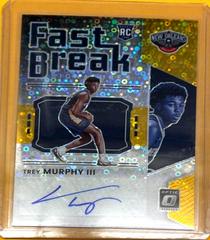 Trey Murphy III [Gold] #FB-TMY Basketball Cards 2021 Panini Donruss Optic Fast Break Signatures Prices