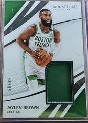 Jaylen Brown [Patch] #RJ-JBR Basketball Cards 2020 Panini Immaculate Collection Prices