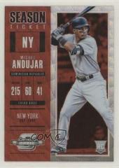 Miguel Andujar [Ruby Wave ] Baseball Cards 2018 Panini Chronicles Contenders Optic Prices