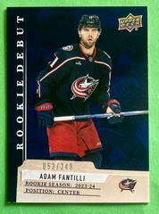Adam Fantilli #6 Hockey Cards 2023 Upper Deck Rookie Debut Prices