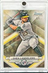 Shea Langeliers [Superfractor] #BSR-33 Baseball Cards 2023 Bowman Sterling Prices