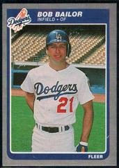 Bob Bailor #367 Baseball Cards 1985 Fleer Prices