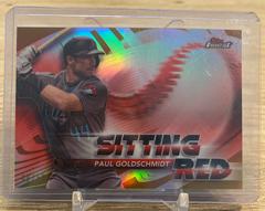 Paul Goldschmidt [Gold Refractor] #SR-PG Baseball Cards 2018 Topps Finest Sitting Red Prices