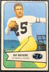 Ray Mathews #1 Football Cards 1954 Bowman Prices