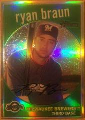 Ryan Braun [Refractor] Baseball Cards 2008 Topps Heritage Chrome Prices