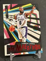 LeBron James [Ruby] #16 Basketball Cards 2022 Panini Court Kings Maestros Prices