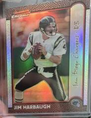 Jim Harbaugh [Gold Refractor] #58 Football Cards 1999 Bowman Chrome Prices