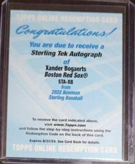 Xander Bogaerts #STA-XB Baseball Cards 2022 Bowman Sterling Tek Autographs Prices