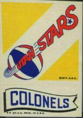 Utah Stars Colonels Basketball Cards 1973 Topps Team Stickers Prices