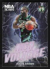 Jaylen Brown #25 Basketball Cards 2023 Panini Hoops High Voltage Prices