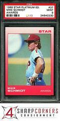 Mike Schmidt [Awards] #37 Baseball Cards 1988 Star Platinum Edition Prices