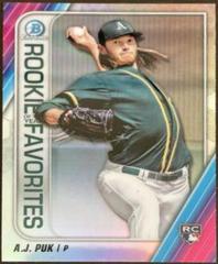 A.J. Puk #ROYF-AP Baseball Cards 2020 Bowman Chrome Rookie of the Year Favorites Prices