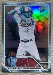 Mike Trout [Sub Zero FrozenFractor] #27 Baseball Cards 2023 Topps Chrome Prices