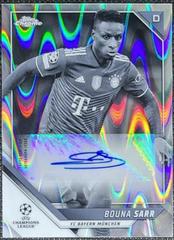 Bouna Sarr [Black & White Ray Wave Refractor] Soccer Cards 2021 Topps Chrome UEFA Champions League Autographs Prices