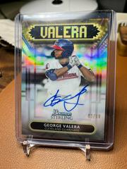 George Valera #SSA-GV Baseball Cards 2022 Bowman Sterling Signage Autographs Prices