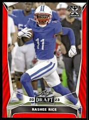Rashee Rice [Red] #66 Football Cards 2023 Leaf Draft Prices