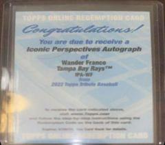 Wander Franco #IPA-WF Baseball Cards 2022 Topps Tribute Iconic Perspectives Autographs Prices