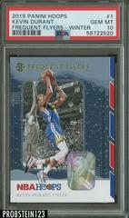 Kevin Durant [Winter] #1 Basketball Cards 2019 Panini Hoops Frequent Flyers Prices