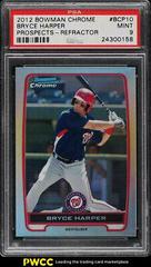 Bryce Harper [Refractor] #BCP1 Baseball Cards 2012 Bowman Chrome Prospects Prices