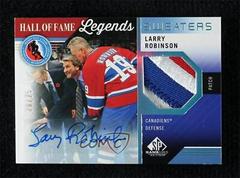 Larry Robinson [Autograph Patch] #HOF-LA Hockey Cards 2021 SP Game Used HOF Legends Sweaters Prices