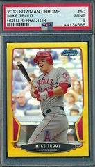 Mike Trout [Gold Refractor] #50 Baseball Cards 2013 Bowman Chrome Prices