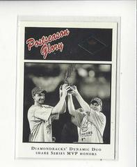 Johnson, Schilling Baseball Cards 2001 Fleer Platinum Prices