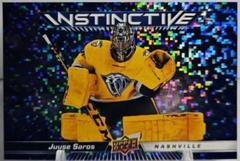 Juuse Saros [Sparkle] #IN-4 Hockey Cards 2023 Upper Deck Instinctive Prices