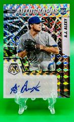 A. J. Alexy [Holo] #RAM-AY Baseball Cards 2022 Panini Mosaic Rookie Autographs Prices